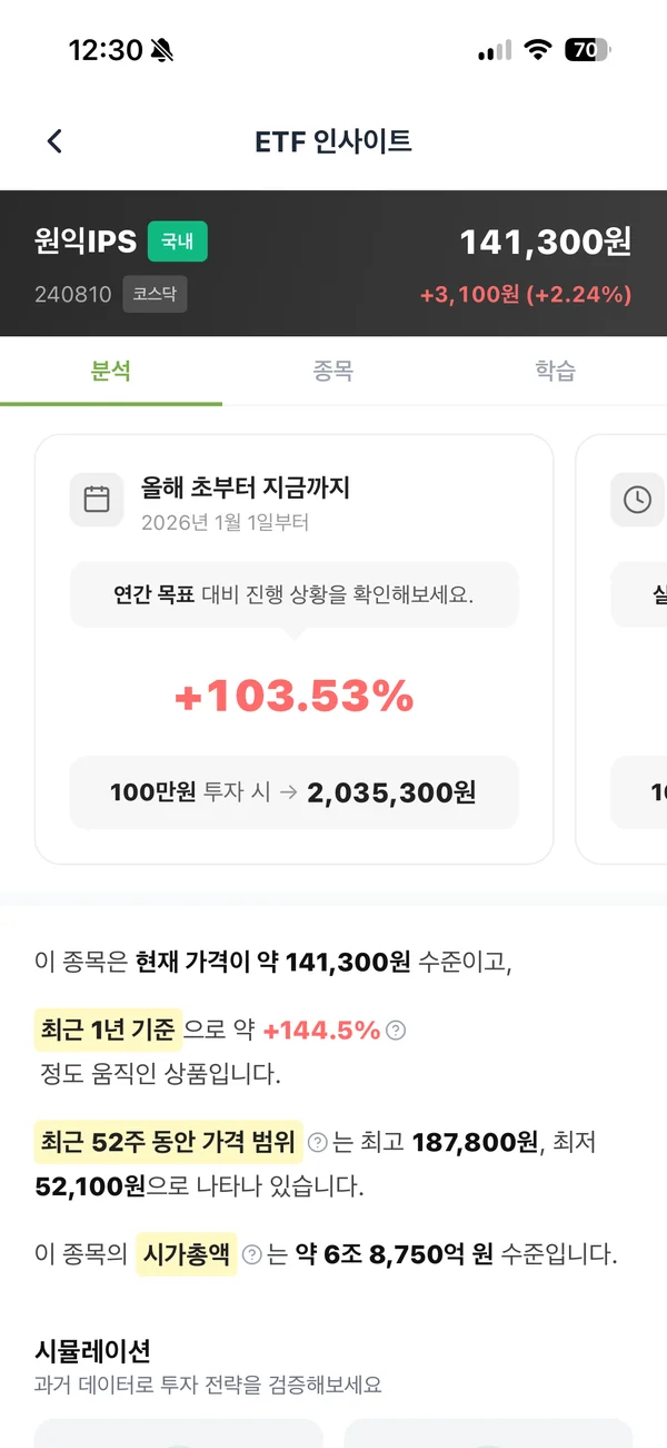 ETF인사이트 화면